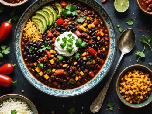 Chili sin carne - Stimmungsbild (generiert mit KI)