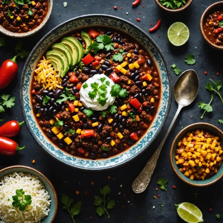 Chili sin carne - Stimmungsbild (generiert mit KI)